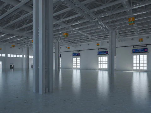 Exhibition Hall 27 interior 3D Model