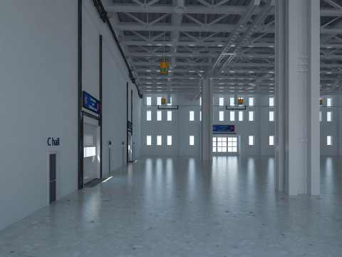 Exhibition Hall 27 interior 3D Модель