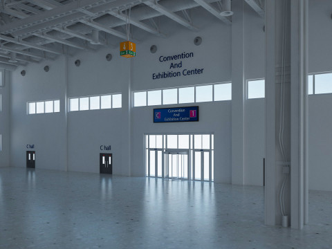 Exhibition Hall 27 interior 3D Модель