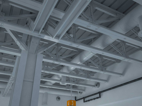Exhibition Hall 27 interior 3D Модель