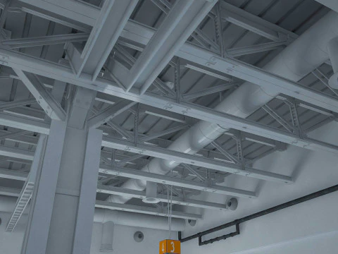 Exhibition Hall 27 interior 3D Model