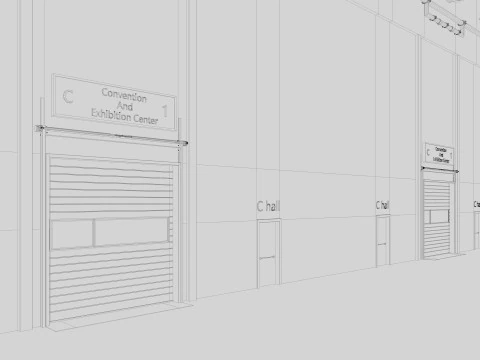 Exhibition Hall 27 interior 3D Model