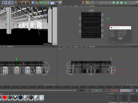 Exhibition Hall 27 interior 3D Model
