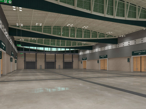 Exhibition Hall 28 Model 3D