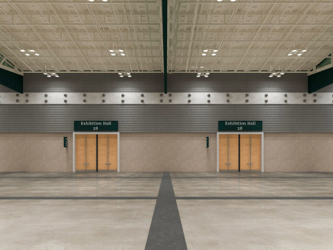 Exhibition Hall 28 Model 3D
