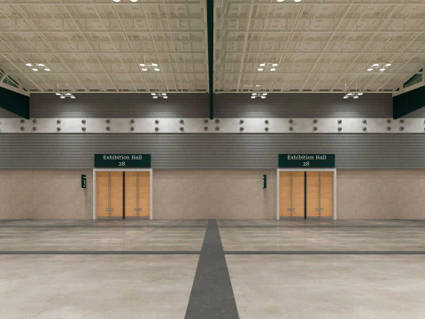 Ausstellungshalle 28 3D Modell