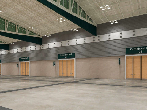 Ausstellungshalle 28 3D Modell