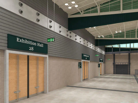 Ausstellungshalle 28 3D Modell