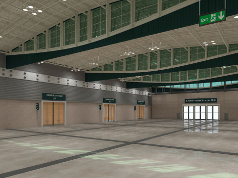 Exhibition Hall 28 Model 3D