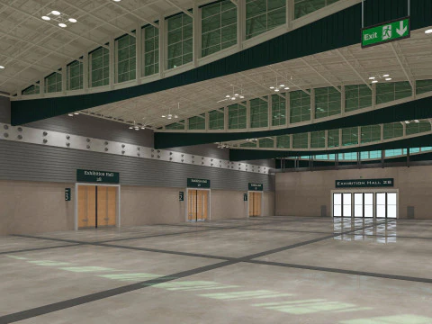 Ausstellungshalle 28 3D Modell
