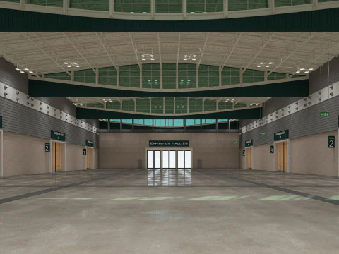 Ausstellungshalle 28 3D Modell