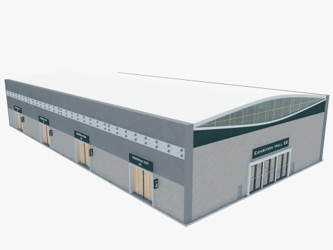 Exhibition Hall 28 Model 3D