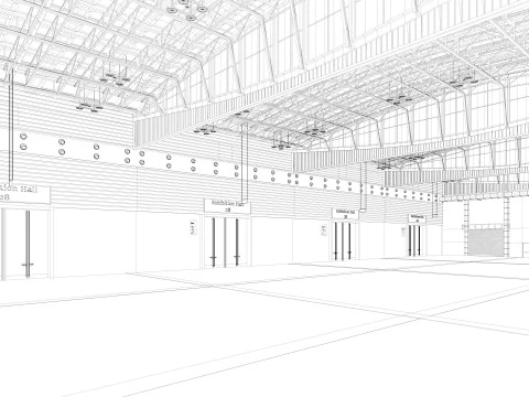 Ausstellungshalle 28 3D Modell