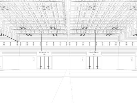 Exhibition Hall 28 Model 3D