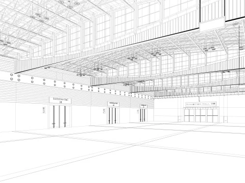 Ausstellungshalle 28 3D Modell