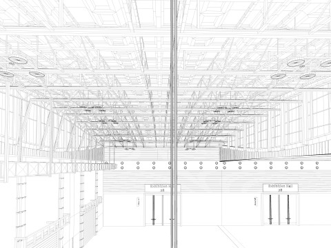 Exhibition Hall 28 Model 3D