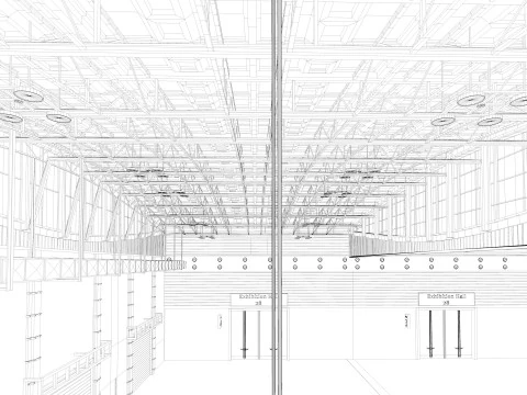 Ausstellungshalle 28 3D Modell