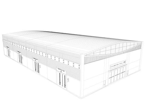 Ausstellungshalle 28 3D Modell