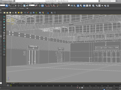 Exhibition Hall 28 Model 3D
