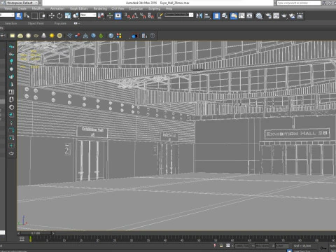 Ausstellungshalle 28 3D Modell