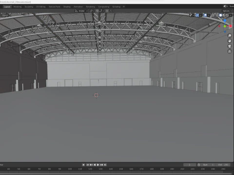 Exhibition Hall 29 3D Model