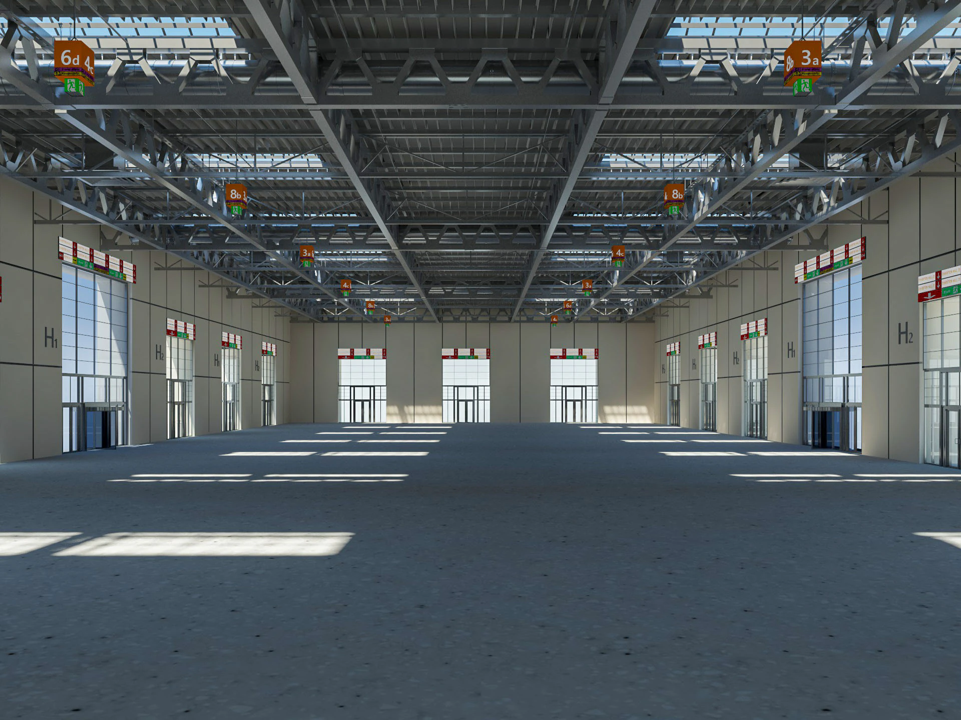Exhibition Hall Warehouse 31 3D Model .c4d .max .obj .3ds .fbx .stl .blend 