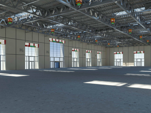 Exhibition Hall Warehouse 31 3D Model