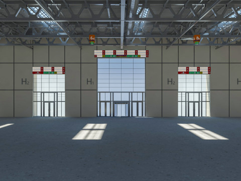 Exhibition Hall Warehouse 31 3D Model