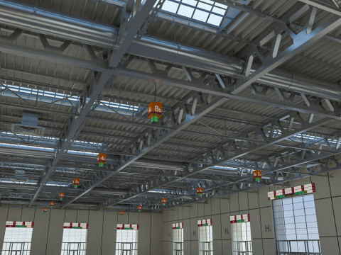 Exhibition Hall Warehouse 31 3D Model