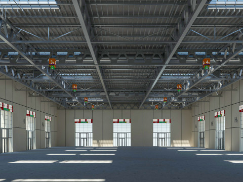 Exhibition Hall Warehouse 31 3D Model