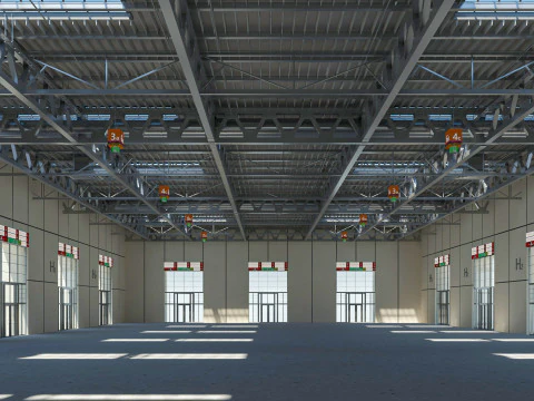 Exhibition Hall Warehouse 31 3D Model