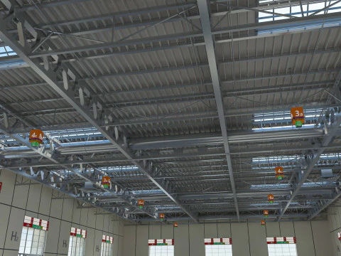 Exhibition Hall Warehouse 31 3D Model