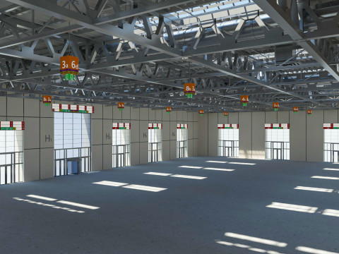 Exhibition Hall Warehouse 31 3D Model