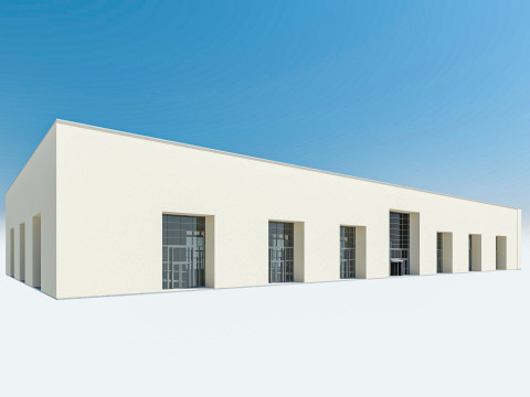 Exhibition Hall Warehouse 31 3D Model