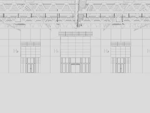 Exhibition Hall Warehouse 31 3D Model