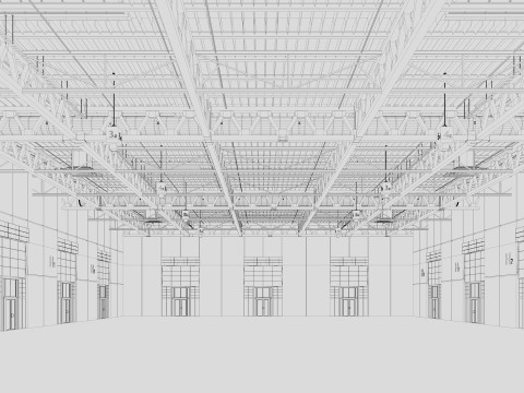 Exhibition Hall Warehouse 31 3D Model