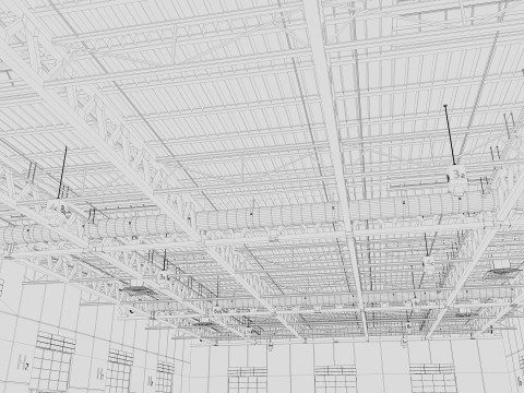 Exhibition Hall Warehouse 31 3D Model