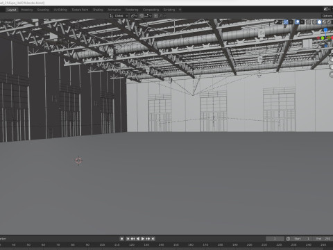 Exhibition Hall Warehouse 31 3D Model