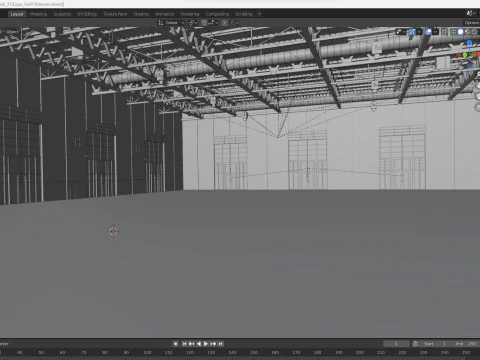Exhibition Hall Warehouse 31 3D Model