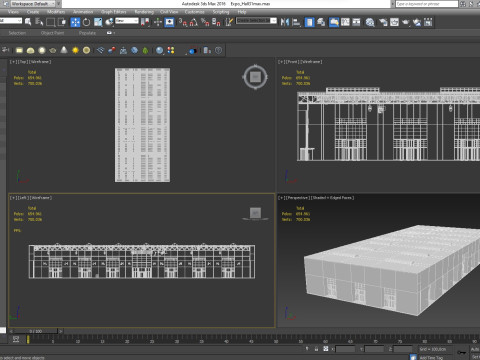 Exhibition Hall Warehouse 31 3D Model