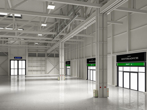 Exhibition Hall 32 3D Model