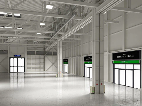 Exhibition Hall 32 3D Model