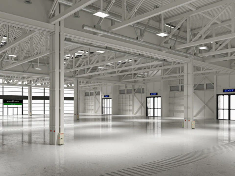 Exhibition Hall 32 3D Model