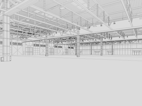 Exhibition Hall 32 3D Model