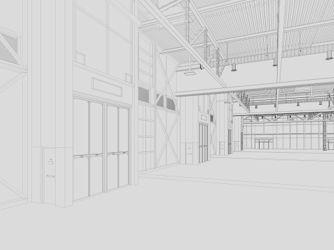 Exhibition Hall 32 3D Model