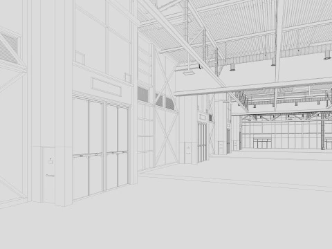 Exhibition Hall 32 3D Model