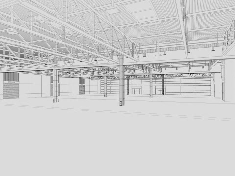 Exhibition Hall 32 3D Model