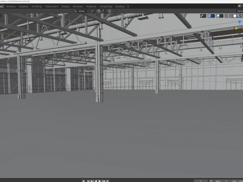 Exhibition Hall 32 3D Model