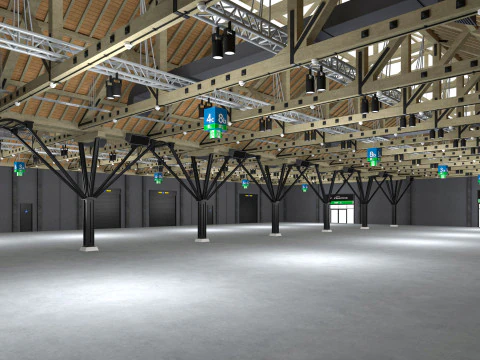 Exhibition Hall 33 3D Model
