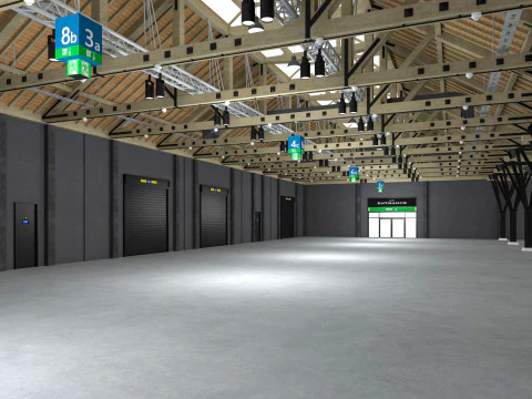 Exhibition Hall 33 3D Model